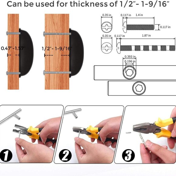 Ravinte 12 Pack 3 inch Drawer Pulls Brushed Nickel Cabinet Cup Pulls Kitchen - Picture 2 of 6
